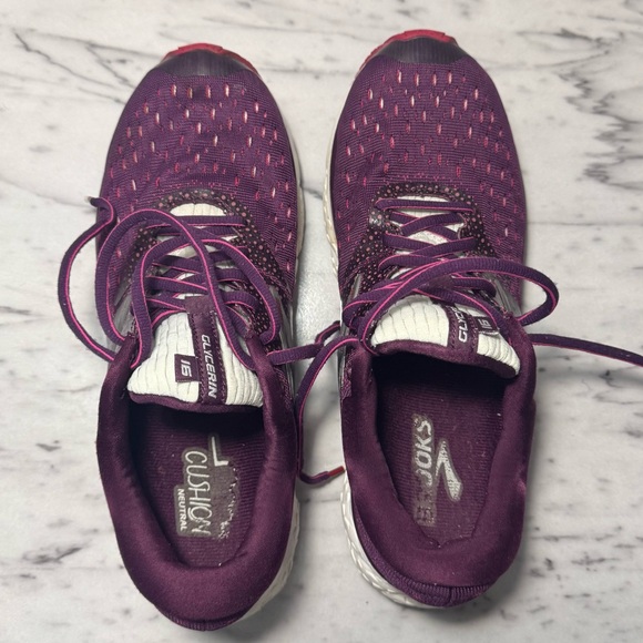 Women’s size 10.5 Brooks Glycerin 16 Purple Athletic Running Shoes - Picture 7 of 11